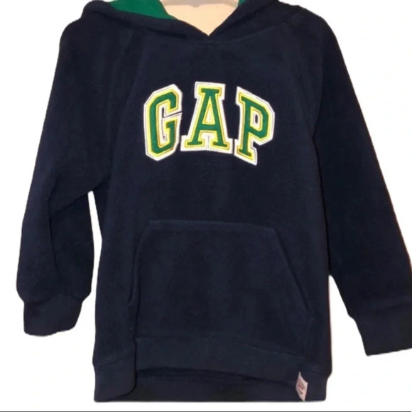 GAP EUC BOYS BLUES HOODED HOODIE FLEECE SWEATSHIRT TOPS TOP SHIRT SIZE 4 YRS - Picture 1 of 6
